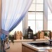 Комплект штор для кухни с подхватами 