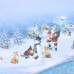 Комплект штор для кухни с подхватами 