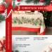 Набор новогодний столовый Christmas wreath скатерть 150х110см +/-3см с ВГМО, салфетка 40х40см-4 шт, 100%хл