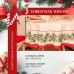 Набор новогодний столовый Christmas wreath скатерть 150х110см +/-3см с ВГМО, салфетка 40х40см-4 шт, 100%хл