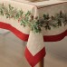 Набор новогодний столовый Christmas wreath скатерть 150х110см +/-3см с ВГМО, салфетка 40х40см-4 шт, 100%хл