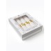 Набор сервировочных салфеток с декоративными кольцами Этель Golden deer 40х40 см - 4 шт, 100% лён