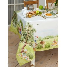 Набор столовый Family picnic, скатерть 150×220 см +/- 3 см с ВГМО, салфетки 40×40 см - 12 шт., 100% хлопок