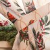 Новогодний комплект штор для кухни с подхватами 