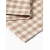 Постельное бельё Этель 1.5 сп Beige cage 155х210 см,160х240 см, 50х70-2шт, 100% жатый хлопок, 140 гр/м2