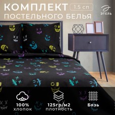 Постельное бельё "Этель" 1.5 сп Horror (вид 1) 143*215 см,150*214 см, 70*70 см 2 шт,бязь 125 г/м2