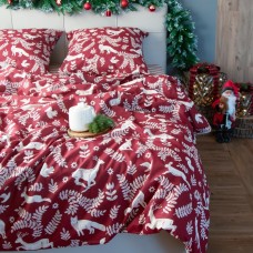 Постельное бельё "Этель" 2 сп Christmas time 175х215 см, 200х220 см, 70х70 см - 2 штуки