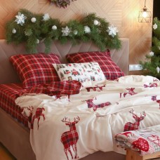 Постельное бельё "Этель" Scottish deer дуэт 143х215 см 2 шт,220х240 см,70х70 см 2 шт,поплин 125 г/м2