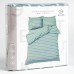 Постельное бельё Этель Евро Mint stripes 200х217 см, 220х240 см, 70х70см-2 шт, 100% хлопок,поплин