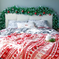Постельное бельё "Этель" Евро Snow time 200х217см,220х240см,50х70см-2 штуки