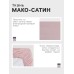Простыня на резинке Pink rose 160х200х25 см, 100% хлопок, мако-сатин, 114г/м2