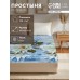 Простыня на резинке Этель 180х200х25 см, «Кувшинки», 100% хлопок, бязь, 125 гр/м2