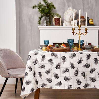 Скатерть «Этель» Christmas 150×220 см, 100%хл, саржа 190 г/м²