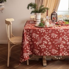 Скатерть "Этель New Year's plants" 149×250 см, 100% хл, рогожка 186 г/м²