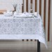 Скатерть Этель с пайетками, 110 х 160 ±5 см, п/э, цвет белый