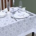 Скатерть Этель с пайетками, 110 х 160 ±5 см, п/э, цвет белый