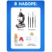Микроскоп+мини-телескоп и калейдоскоп ФИКСИКИ с набором для исследований