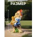 Садовая фигура из полистоуна «Гном с собачкой», 46×22×23 см