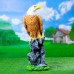 Садовая фигура из полистоуна «Орёл на пне», 53×20×18 см