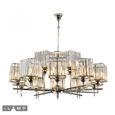 Подвесная люстра iLamp Staten Island P9514-10+5 Nickel