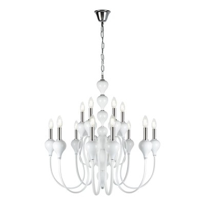 Подвесная люстра iLamp Lady 88003-8+4 WH