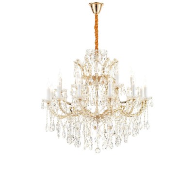 Подвесная люстра iLamp Diamond 6071-18 GD+CL