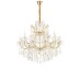 Подвесная люстра iLamp Diamond 6071-18 GD+CL