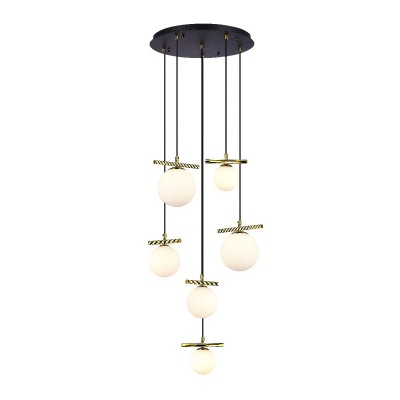 Каскадная люстра iLamp Golden 2134-6D BR+MBK