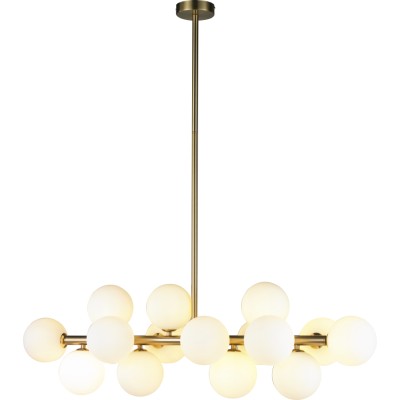 Люстра на штанге iLamp Golden 8516P/L BR-WH