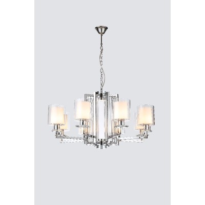 Подвесная люстра iLamp King RM6201-8 CR+CL