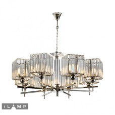 Подвесная люстра iLamp Staten Island P9514-8 Nickel