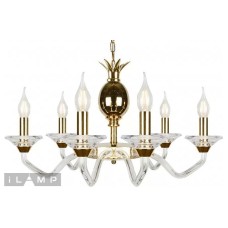 Подвесная люстра iLamp Flo YT2049-8 GD+Cear
