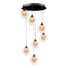 Подвесная светодиодная люстра iLedex Oblivion C4457-7R CR