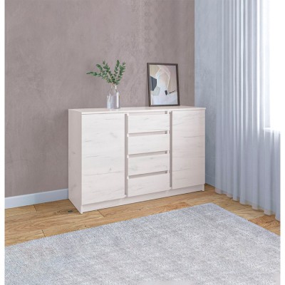 Комод Зара 1310х440х870 крафт белый
