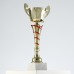 Кубок 140C, наградная фигура, золото, подставка камень, 28 × 13,5 × 6 см.