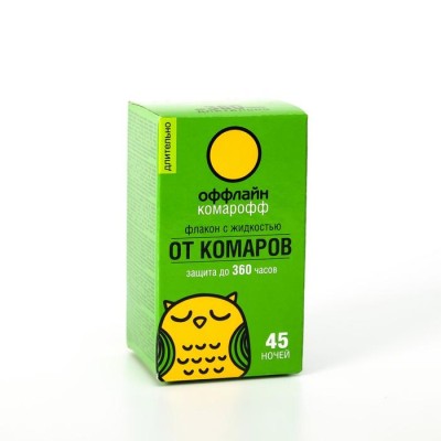 Дополнительный флакон-жидкость от комаров «Комарофф», без запаха, 45 ночей