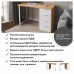 Стол Эконом-стандарт С-410 дуб крафт золотой/меренга