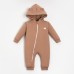 Комбинезон с капюшоном Крошка, Я BASIC LINE, рост 86-92 см, коричневый