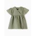 Платье детское Крошка Я Linen, р. 68-74, зеленый