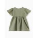 Платье детское Крошка Я Linen, р. 80-86, зеленый