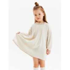 Платье Крошка Я Linen, рост 92-98 см, бежевое
