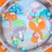 Развивающий коврик - манеж Крошка Я «Лиса», 3 в 1, 68х68 см, 30 цветных шариков, 5 игрушек