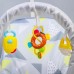 Шезлонг - качалка для новорождённых «Геометрия», игровая дуга, игрушки МИКС