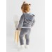 Толстовка Крошка Я Plushy, р. 86-92, серый