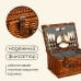 Корзина - холодильник для пикника maclay, плетёная, 4 персоны, 40х30х20 см, лоза