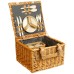 Корзина для пикника maclay, плетёная, 2 персоны, 33х33х20 см, лоза
