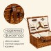 Корзина для пикника maclay, плетёная, 2 персоны, 41х27х18 см, лоза