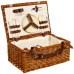 Корзина для пикника maclay, плетёная, 2 персоны, 41х27х18 см, лоза