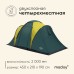 Палатка туристическая, кемпинговая maclay MASSIF 4, 4-местная, с тамбуром