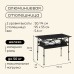 Стол туристический Maclay, 95х55х50/74 см, с органайзером, цвет чёрный